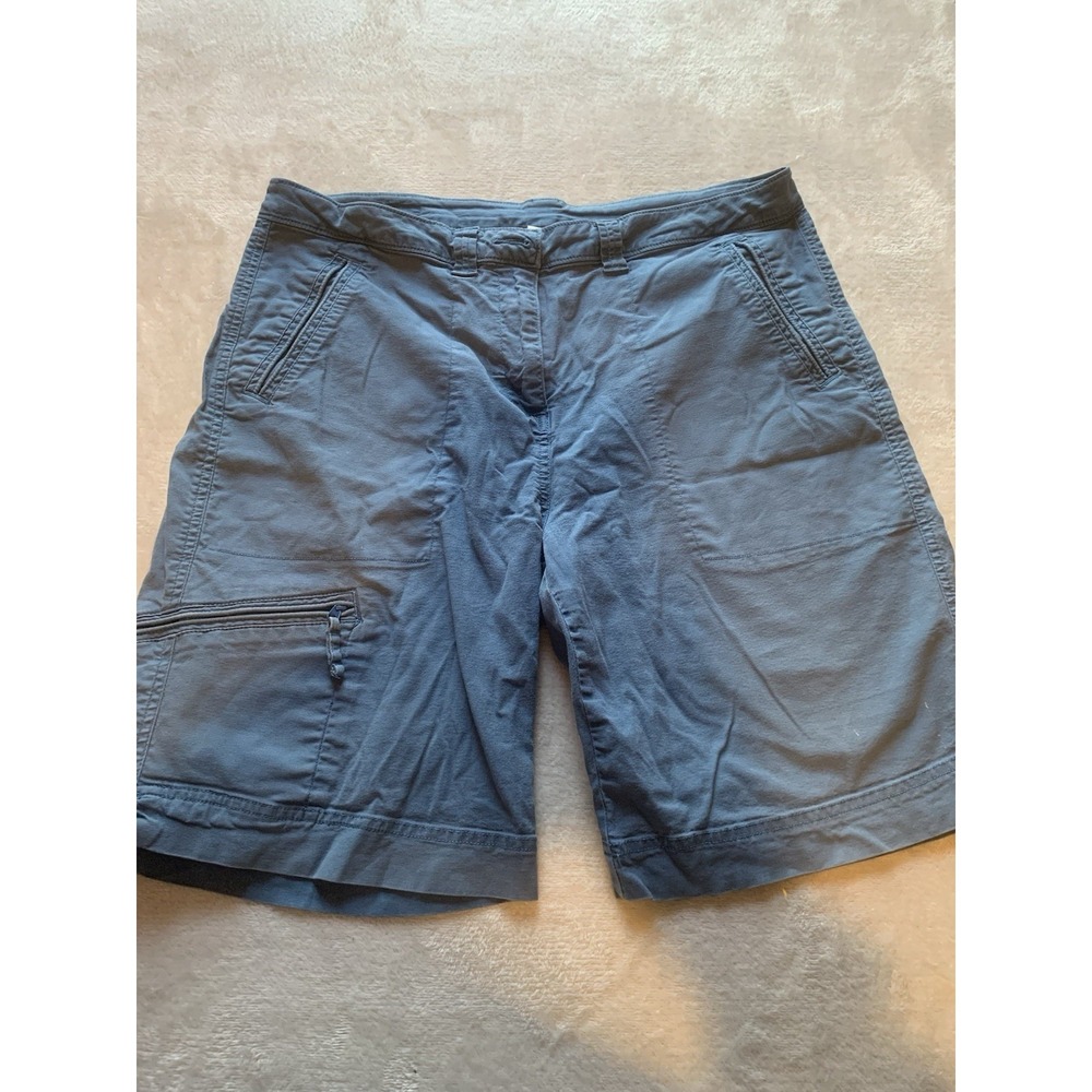 WOOLRICH Women's 12 Shorts 3509 Cotton Blend Bluestone Zipper Pocket Hiking